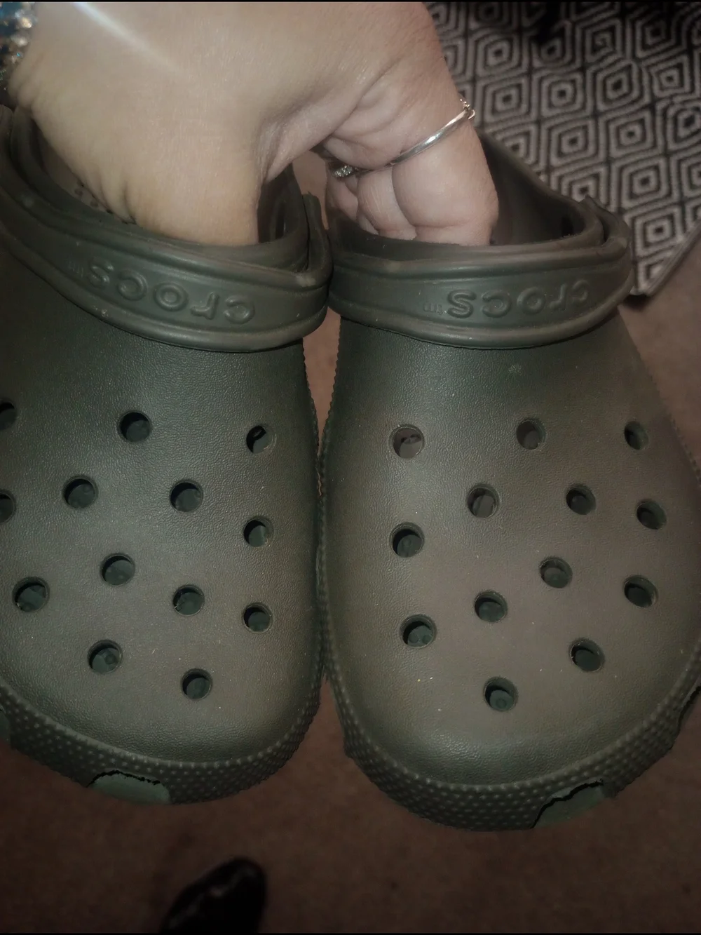 Kids CROCS Classic Clog in Taupe